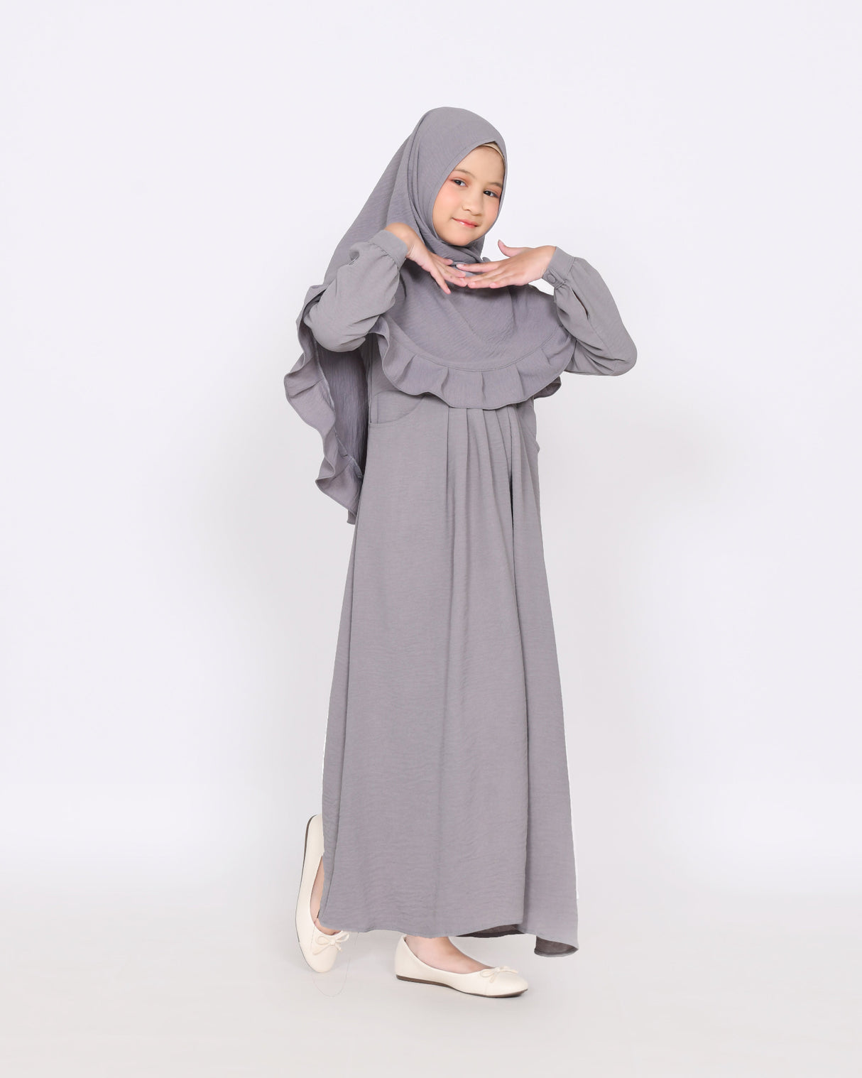 ABAYAKIDS-KASIH-GREY-HIJABHEELA