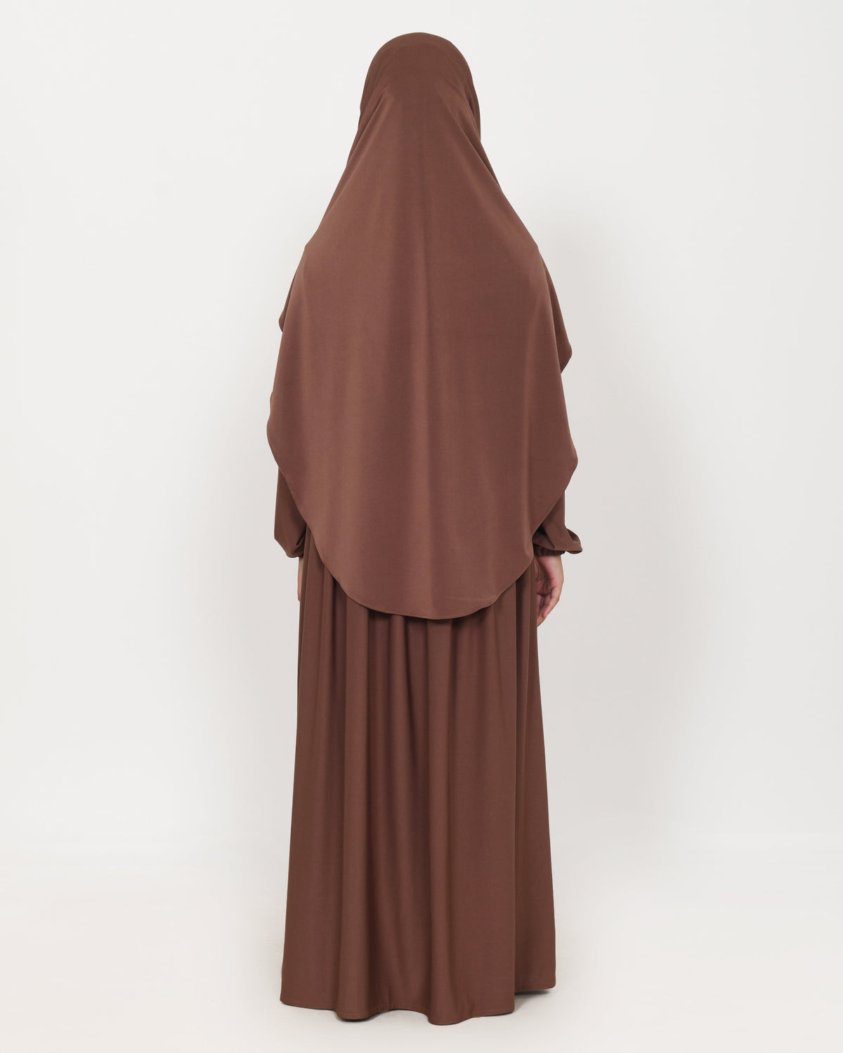 AbayaSherly brown achterkant HijabHeela