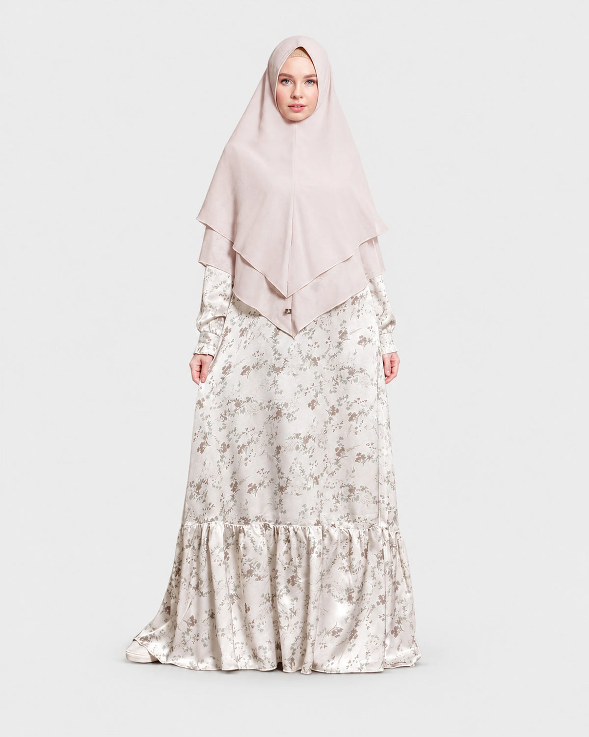 Abaya Dames UG35 – lichtgrijze achtergrond – foto 3