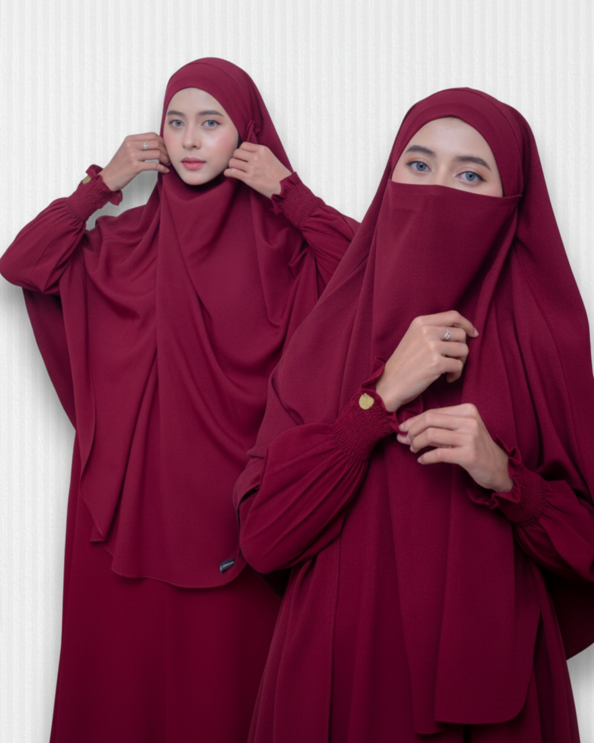 Khimar Maroon - minimalistisch