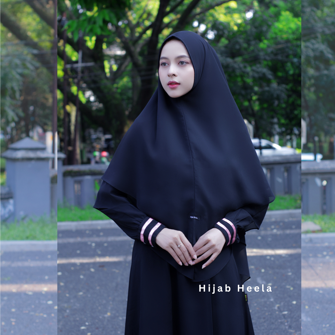 Khimar Dames ā Aliyah van Hijab Heela, productfoto 3. De afgebeelde abaya is niet inbegrepen.