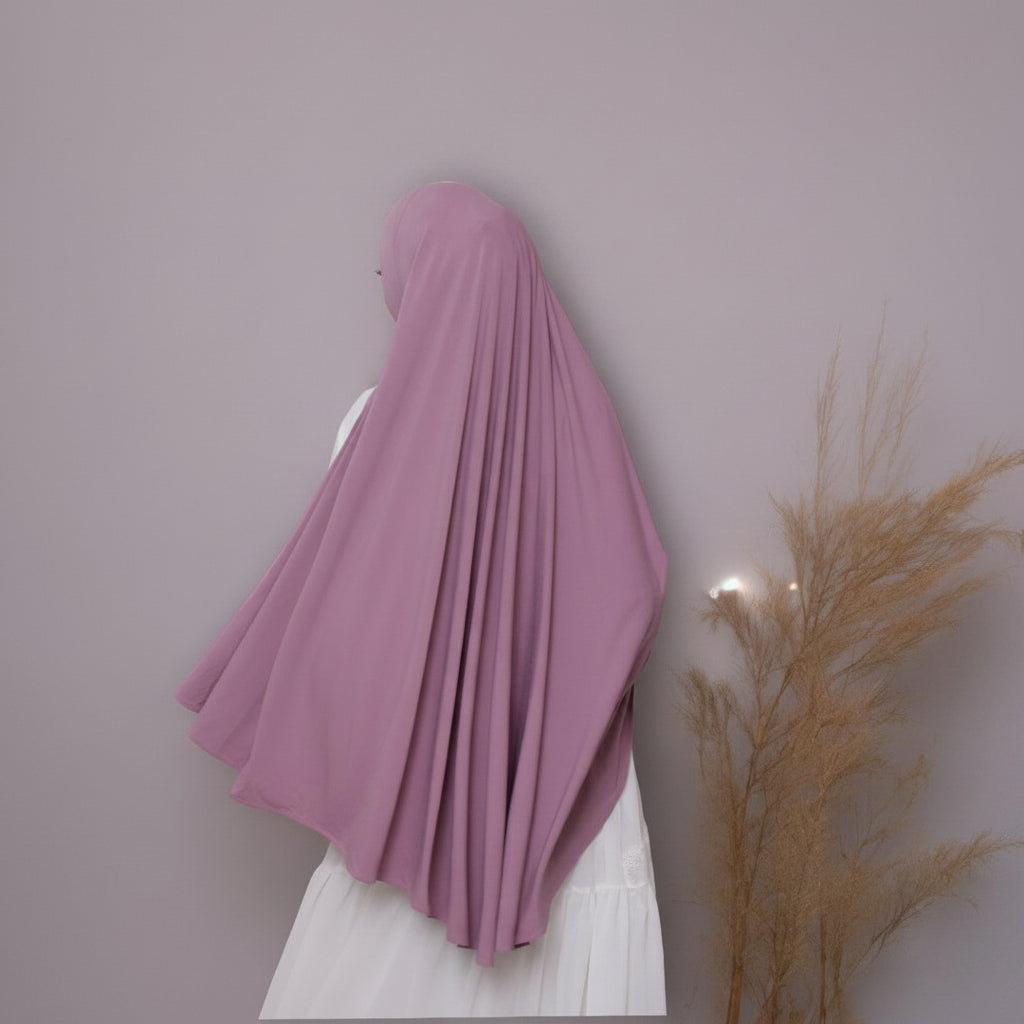 Khimar Dames ā Hawa van Hijab Heela, productfoto 6. De afgebeelde abaya is niet inbegrepen.