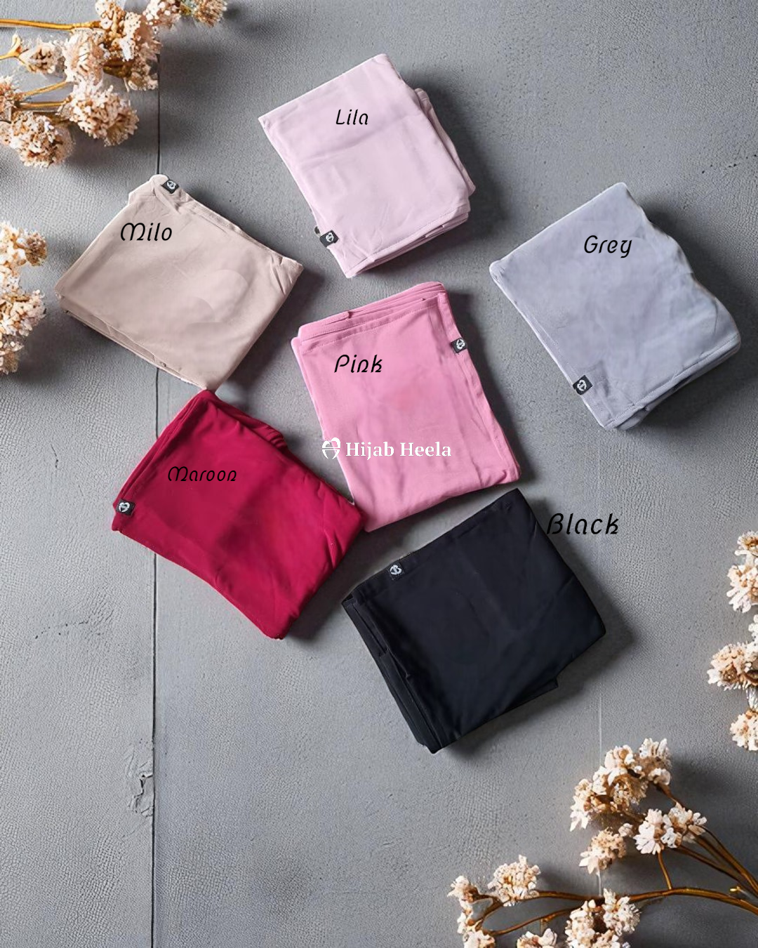 Khimar dames ā Pasmina Oval van Hijab Heela, productfoto 7. De afgebeelde abaya is niet inbegrepen.