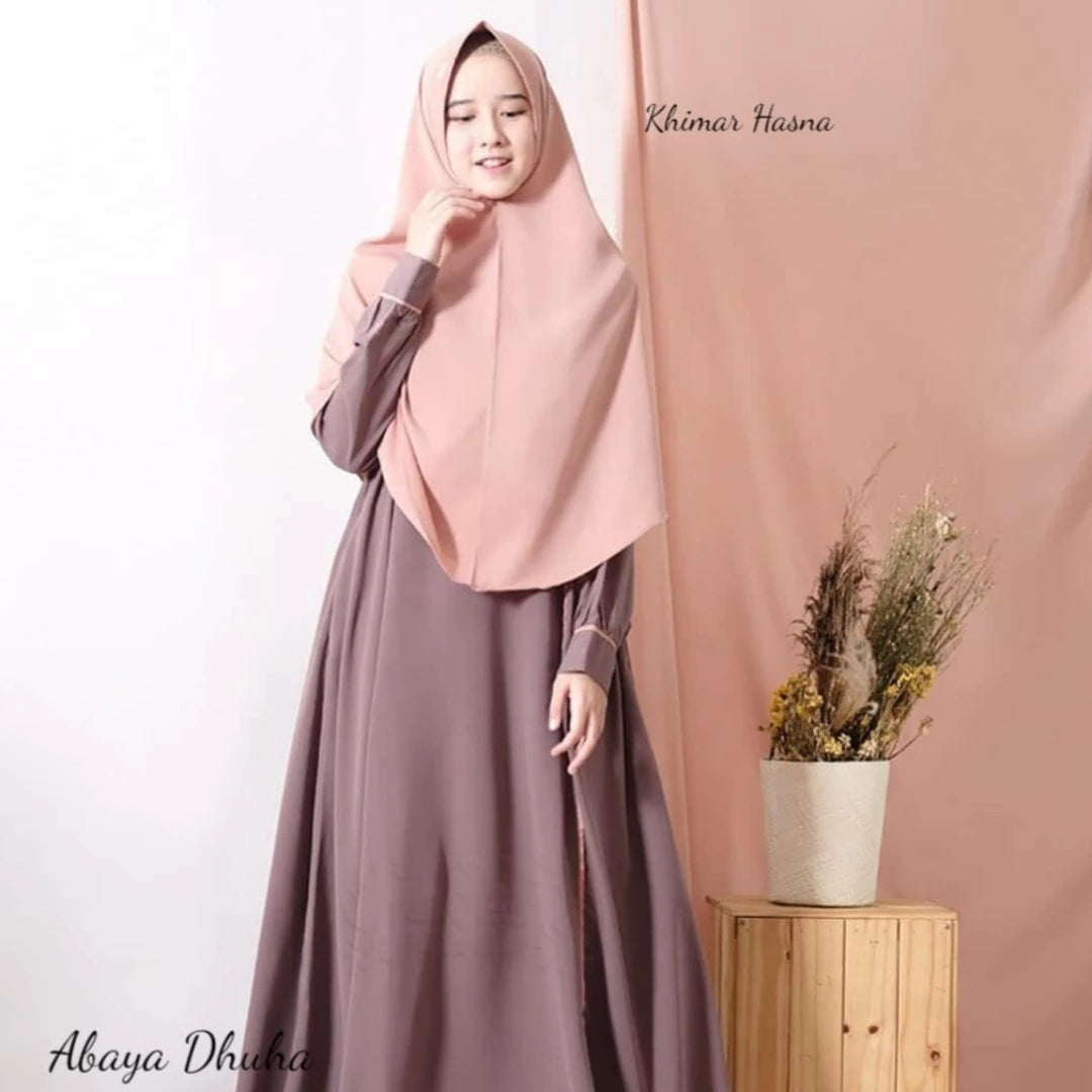 Khimar Dames – Hasna van Hijab Alila, productfoto 2. De afgebeelde abaya is niet inbegrepen.