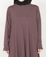 ABAYADAMES ELIANA TAUPE DETAIL HIJABHEELA