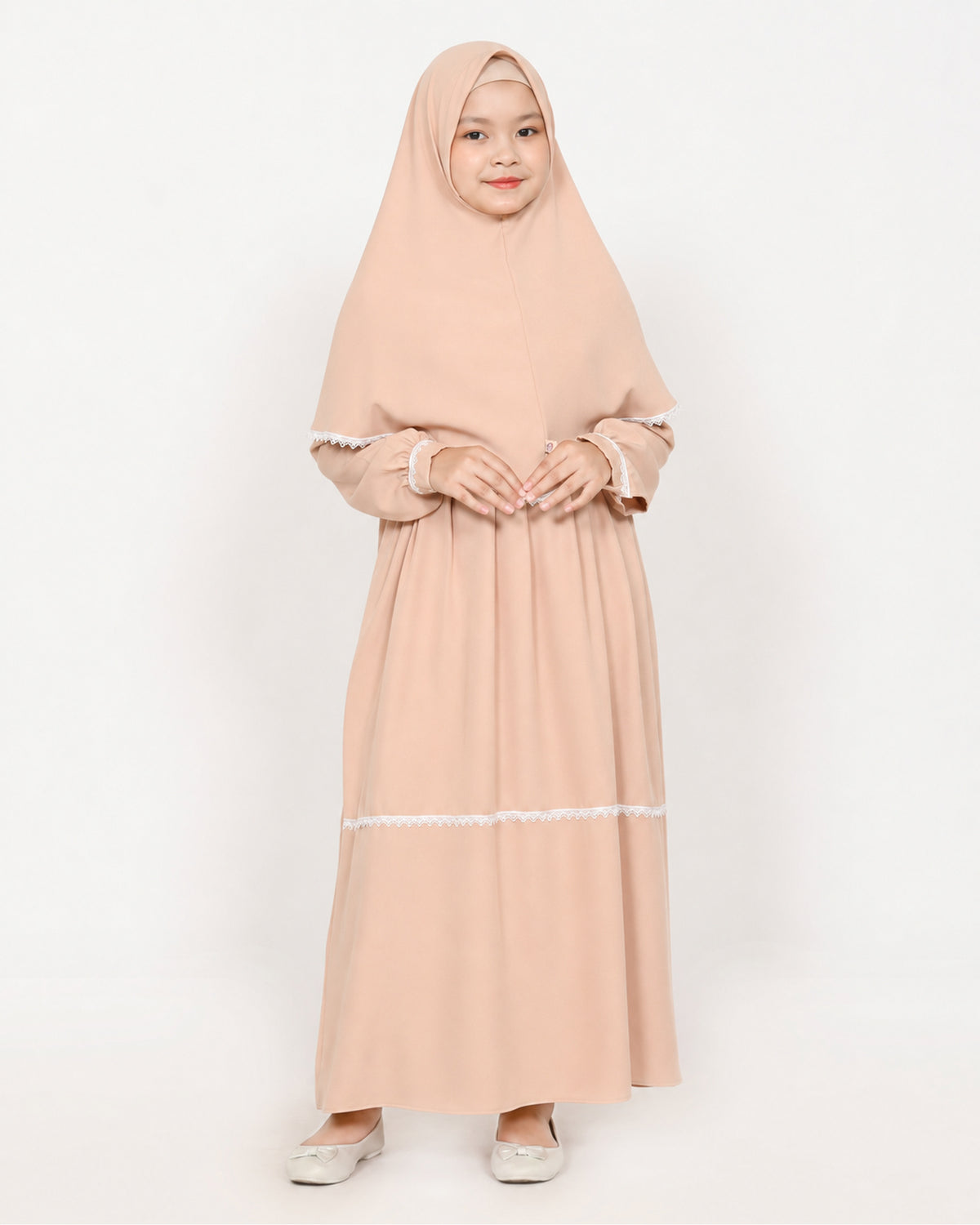 Abayakids Salamah peach Hijab Heela
