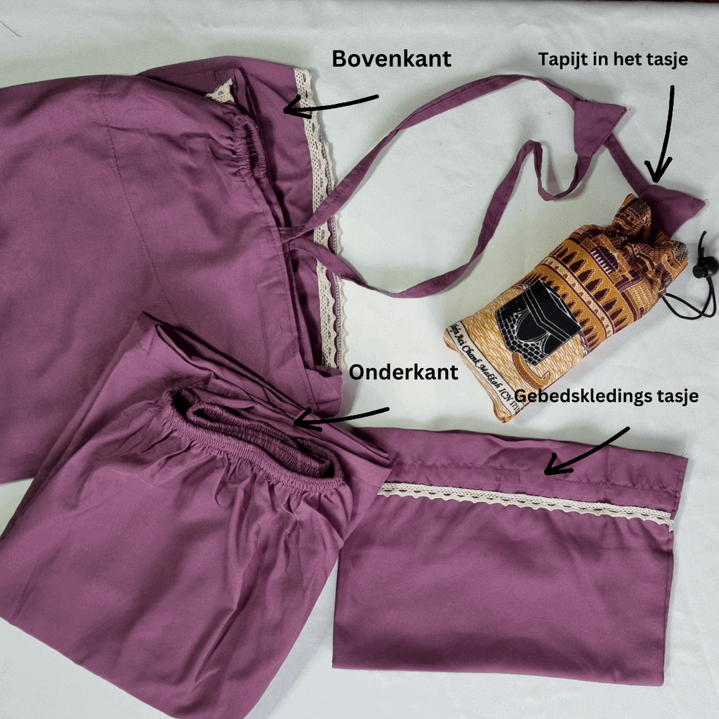 Gebedskleding Dames | Syakila trevel incl tapijt
