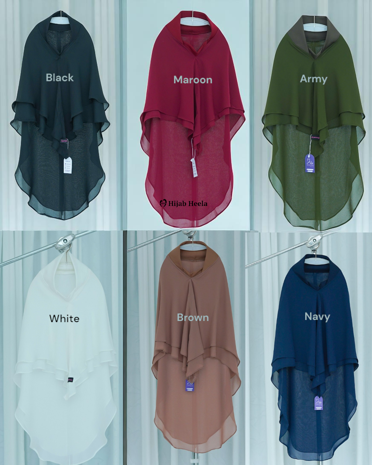 Khimar Wardah Kids All-Colors - Pilihan Warna - Hijab Heela
