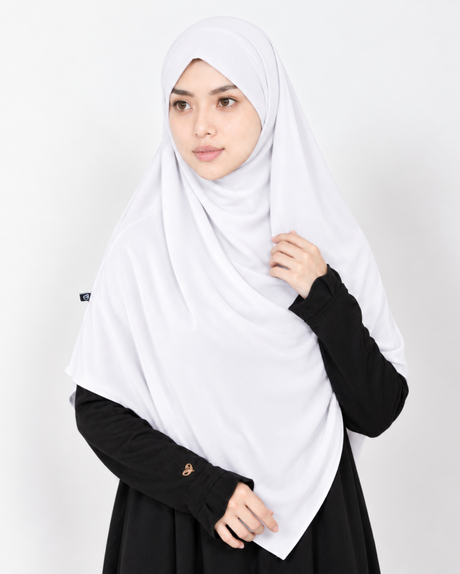 Khimar dames Alma white Hijabheela