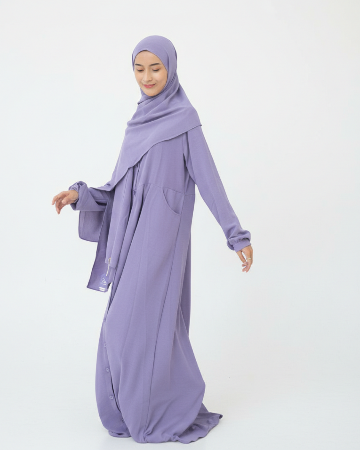 Abaya Komotini Lavender hijabheela