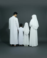 Abaya meisjes Eida family white achterkant – Hijab Heela