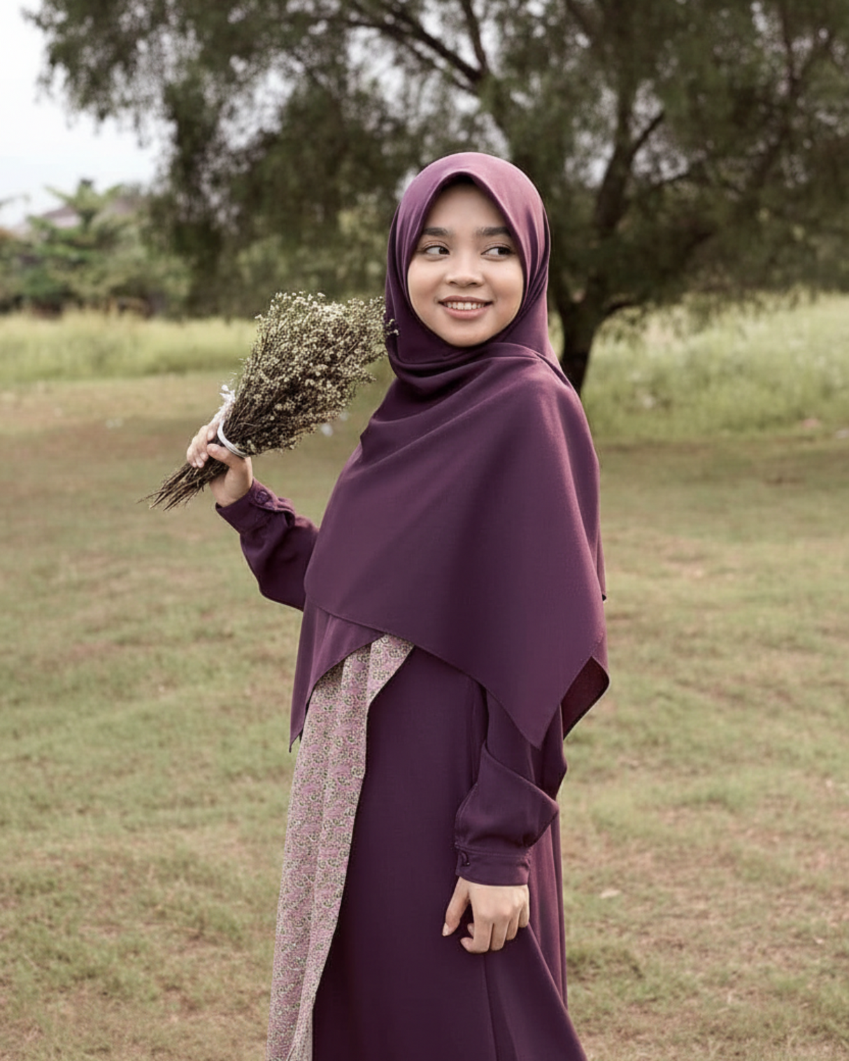 Hijab Square - Purple