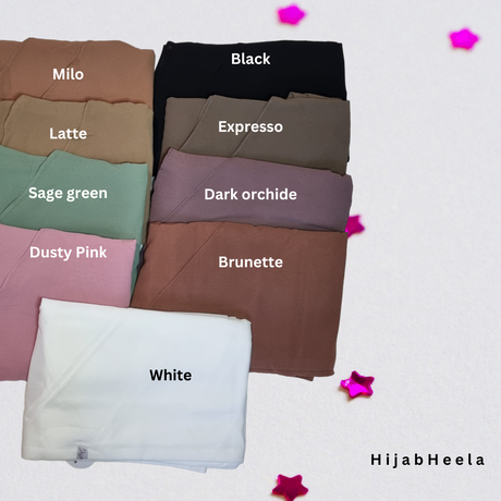 Khimar Dames – Bilqis van Hijab Heela, productfoto 6. De afgebeelde abaya is niet inbegrepen.