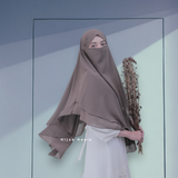 Khimar Dames – Chana van Hijab Heela, productfoto 7. De afgebeelde abaya is niet inbegrepen.
