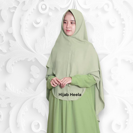 Khimar Dames – Fitri zacht kapje van Hijab Alila, productfoto 9. De afgebeelde abaya is niet inbegrepen.
