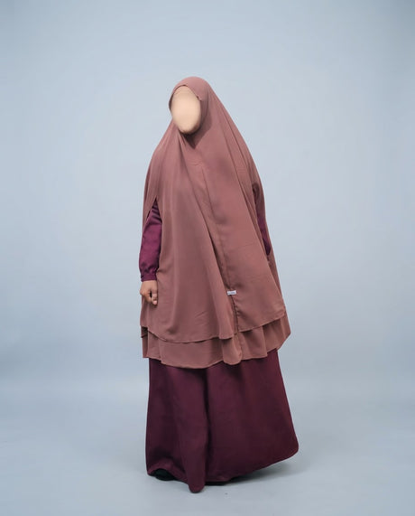 Khimar Dames – Khaliza van Hijab Heela, productfoto 3. De afgebeelde abaya is niet inbegrepen.