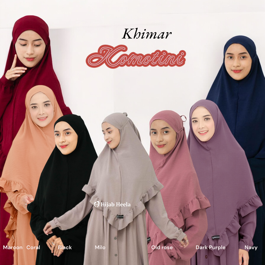 Khimar Dames – Komotini van Hijab Heela, productfoto 1. De afgebeelde abaya is niet inbegrepen.