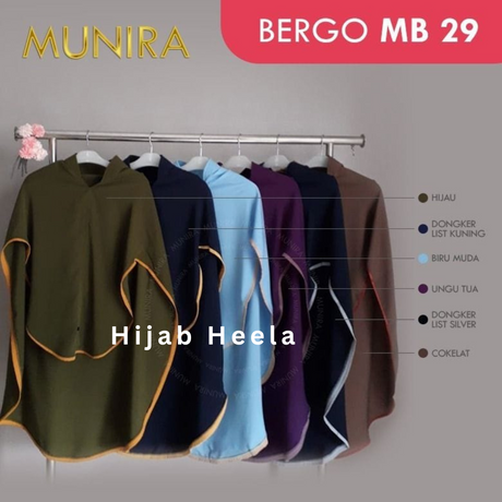 Khimar Dames – MB29 van Munira, productfoto 2. De afgebeelde abaya is niet inbegrepen.