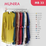 Khimar Dames – MB33 van Munira, productfoto 3. De afgebeelde abaya is niet inbegrepen.