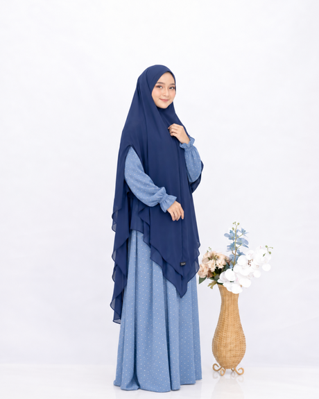 Khimar Dames – Raana van Hijab Heela, productfoto 8. De afgebeelde abaya is niet inbegrepen.