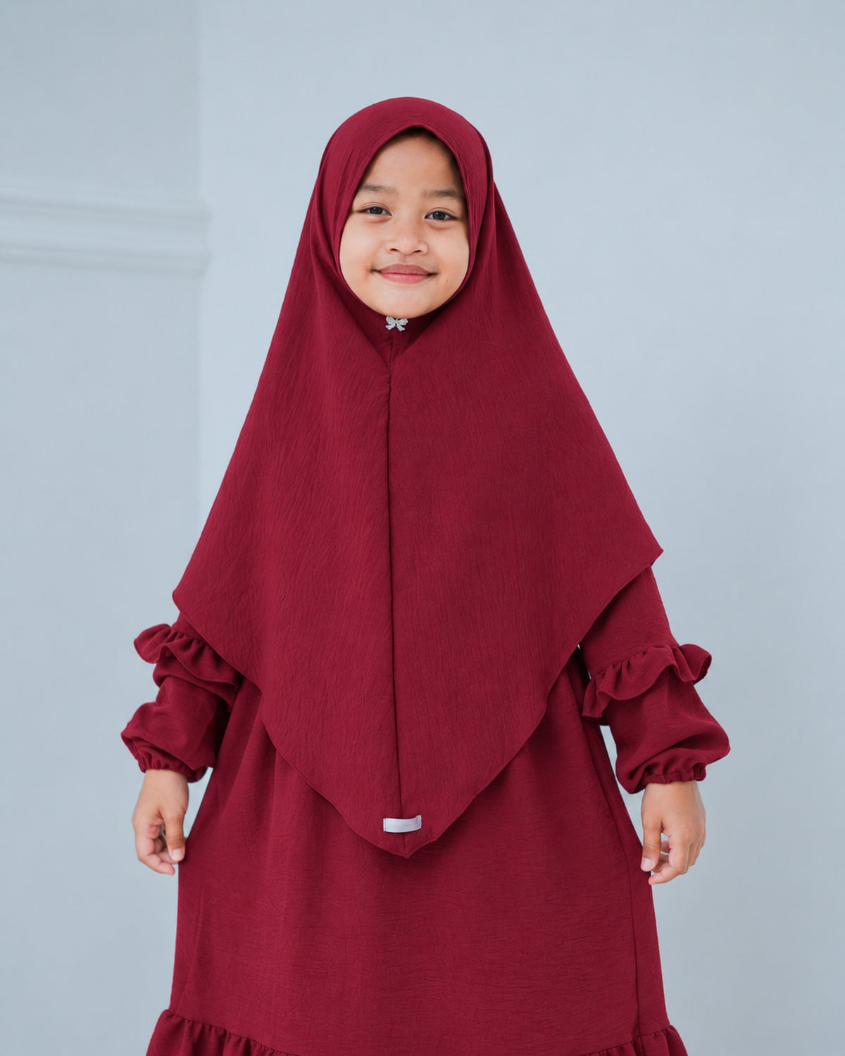 Khimar Saskia voor meisjes – maroon – Hijab Heela