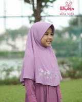 Khimar Yara Paars - Detail perspectief