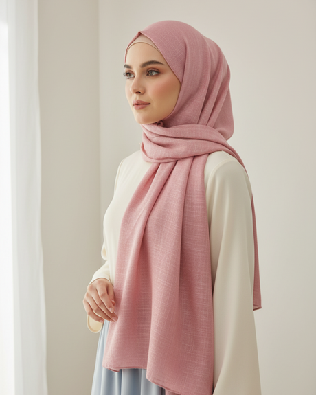 Pasmina Mizara on model - Pink