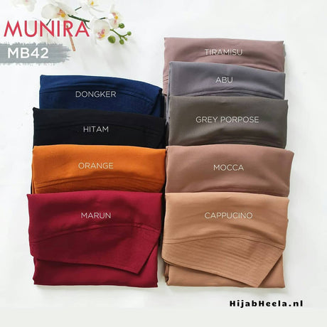 Khimar Dames – MB42 van Munira, productfoto 5. De afgebeelde abaya is niet inbegrepen.