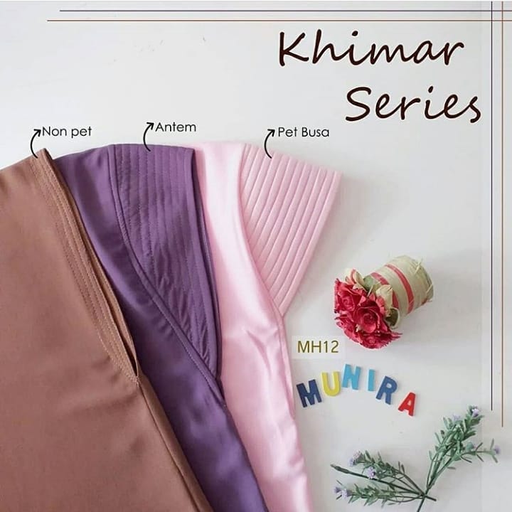 Khimar Dames – MH12 Zacht Kapje van Munira, productfoto 2. De afgebeelde abaya is niet inbegrepen.