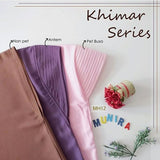 Khimar Dames – MH12 Zacht Kapje van Munira, productfoto 2. De afgebeelde abaya is niet inbegrepen.