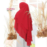 Khimar Dames – MH12 Zacht Kapje van Munira, productfoto 4. De afgebeelde abaya is niet inbegrepen.