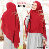 Khimar Dames – MH12 Zacht Kapje van Munira, productfoto 5. De afgebeelde abaya is niet inbegrepen.
