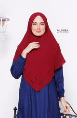 Khimar Dames – MH28 van Munira, productfoto 3. De afgebeelde abaya is niet inbegrepen.