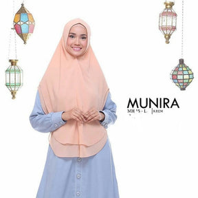 Khimar dames – Samira van Munira, productfoto 5. De afgebeelde abaya is niet inbegrepen.