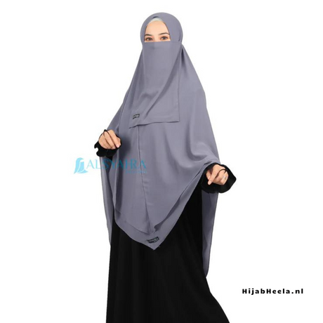 Khimar Dames – Shofa ( Zonder Niqob) van Alsyahra, productfoto 6. De afgebeelde abaya is niet inbegrepen.